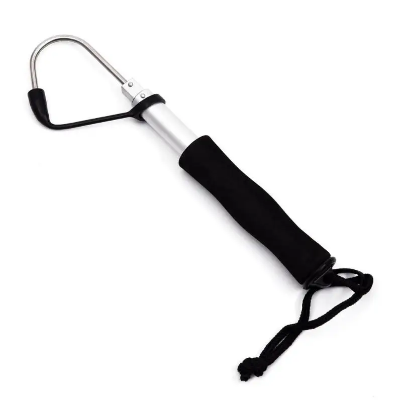 

Stainless Steel Flexible Fishing Gaff Grip Holder Hook Shape Fishing Spear Crank Sea Fishing Gripper Control Tackle free shippin