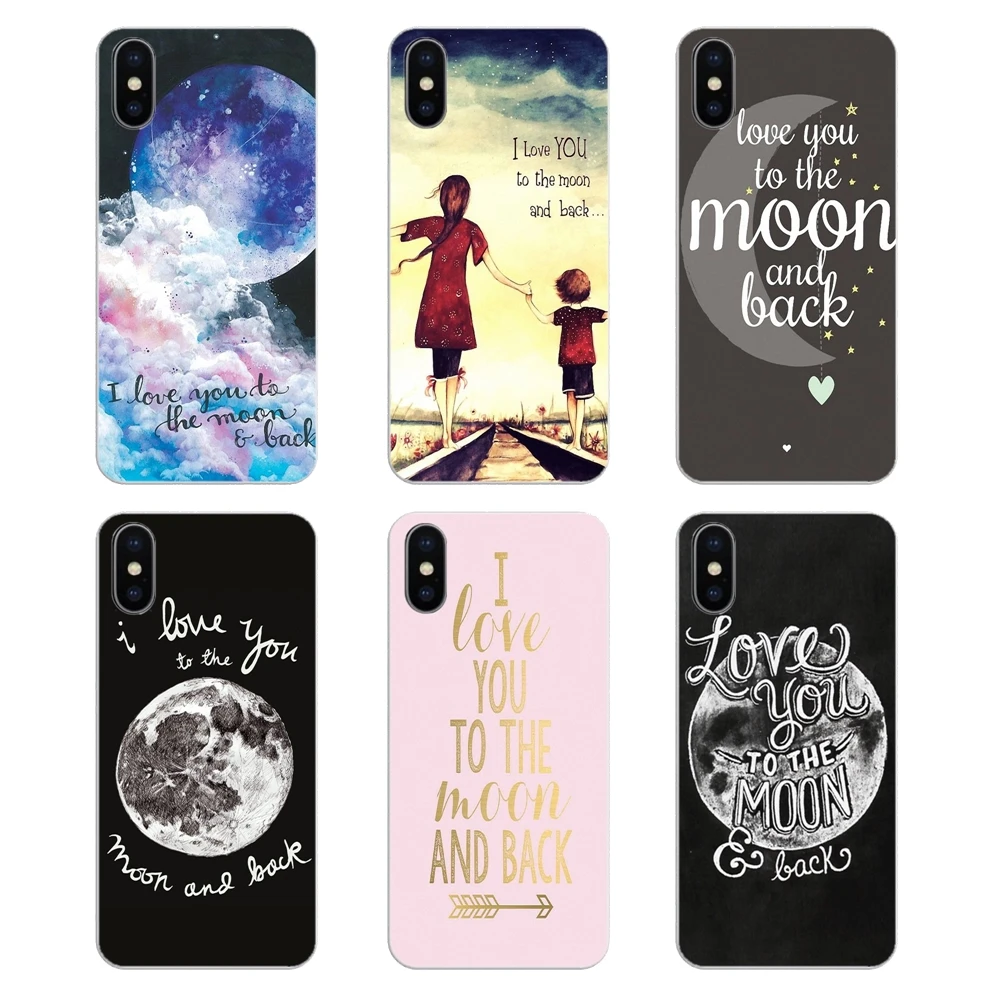 

For Nokia 2 3 5 6 8 9 230 3310 2.1 3.1 5.1 7 Plus I Love You To The Moon And Back Art Soft Transparent Cases Covers