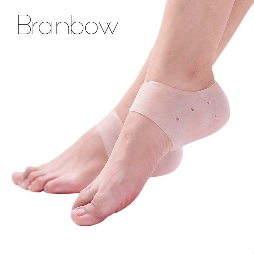 

2pcs=1pair Silicone Gel Heel Socks Orthopedoc supplies Moisturizing Anti-slip Maintenance Cracked Foot Skin Care Protectors Tool