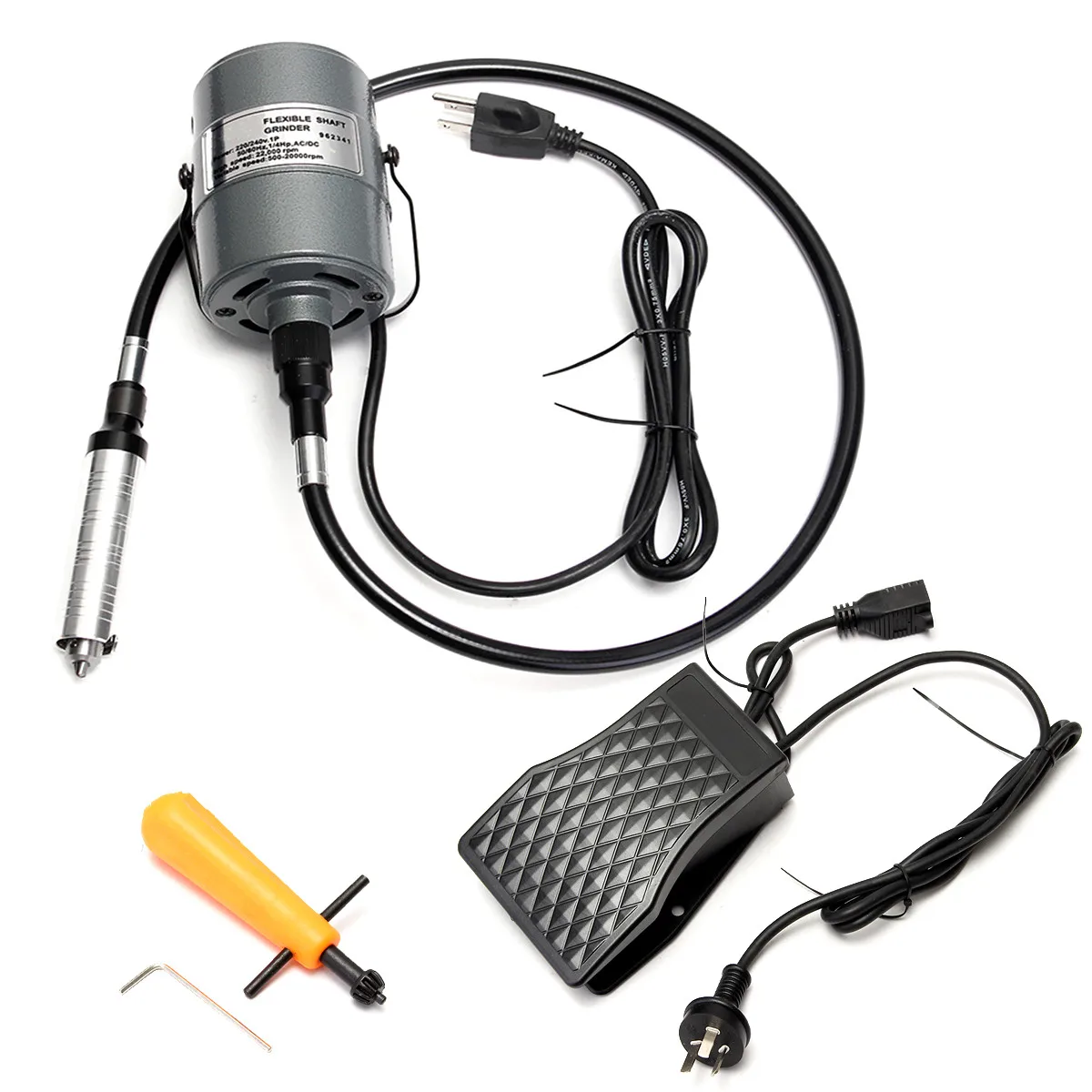 

1Set Hanging Flexible Mill Motor Jewelry Design and Repair Tool Kits 380W 4mm Engraving Engraver Machine