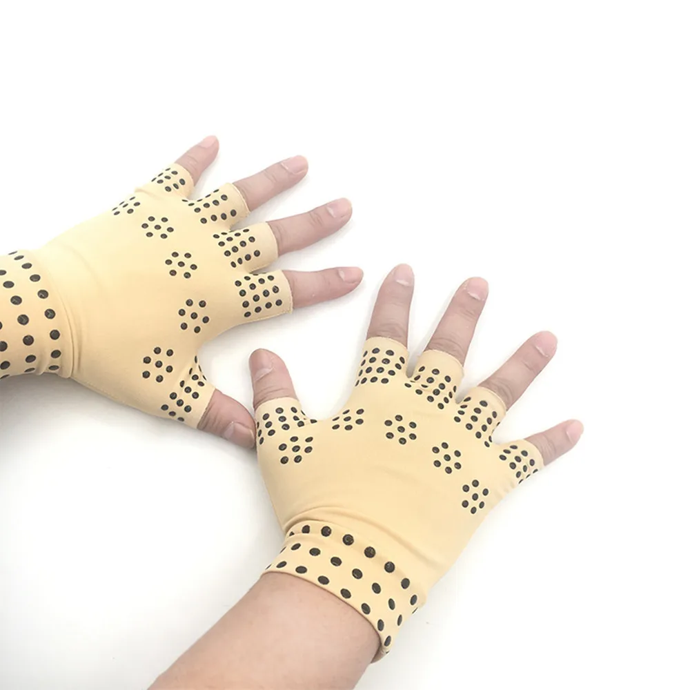 

New 1 Pair Women Men Arthritis Pain Relief Heal Joints Braces Supports Health Care Tool Massage Gloves o10 oc4