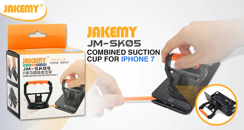 Jakemy Strong Suction Cup LCD Screen Disassembly Opening Tools for iPhone iPad Samsung Phone Repair Tools Outillage trim removal kit