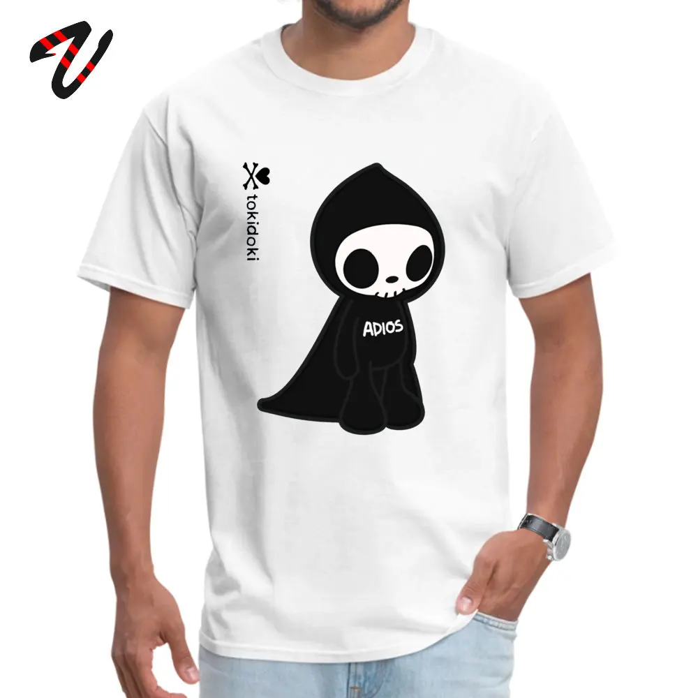 

Leisure ADIOS TOKIDOKI Design Kiss Japan Summer Autumn Tees Funny Round Collar Pure Cotton Tops Tees Men T Shirts