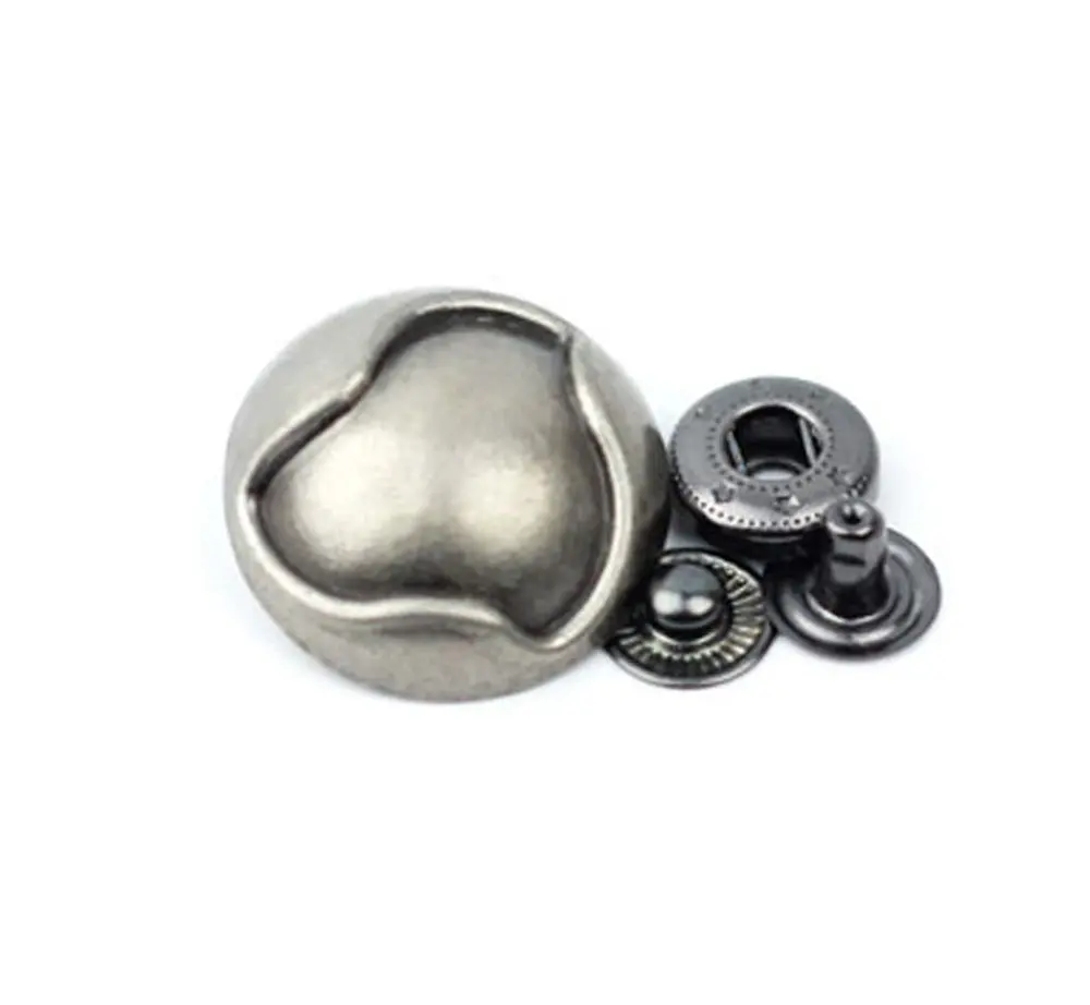 PASSION 3 Sets No Sewing Metal Press Studs Snap Fastener Refills 633