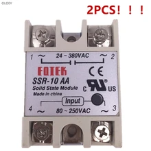 2PCS solid state relay SSR-10 25 40 50 AA       