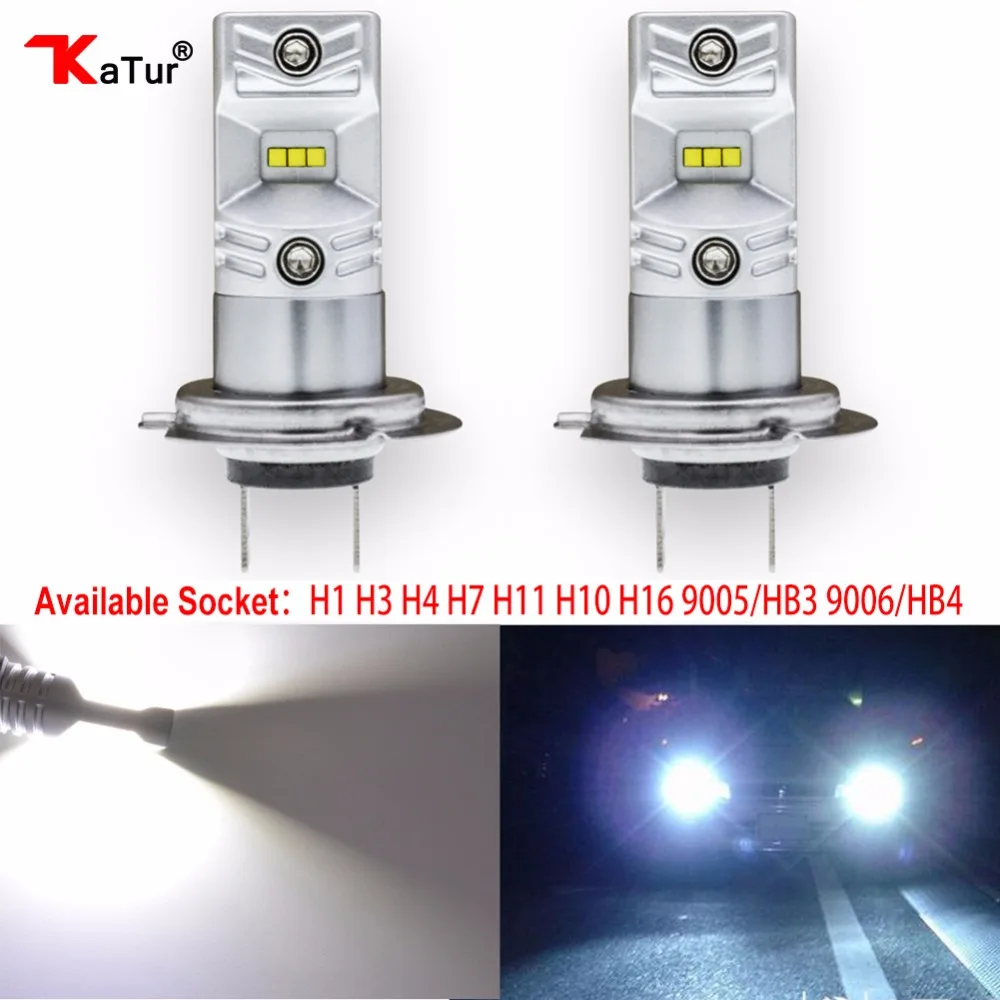 2 шт. Автомобильные светодиодные лампы H1 H3 H4 H7 H8/H11 H10 5202 9005/HB3 9006/HB4 | Автомобили и