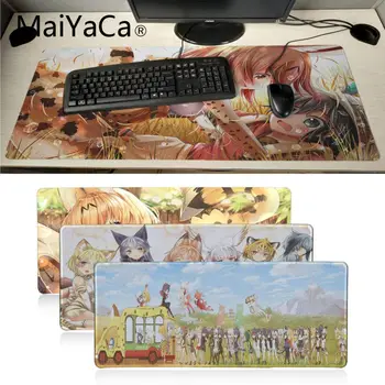 

Maiyaca Kemono Friends African Wild Dog anime Natural Rubber Gaming mousepad Desk Mat Newest Super large Cute mouse pad gamer