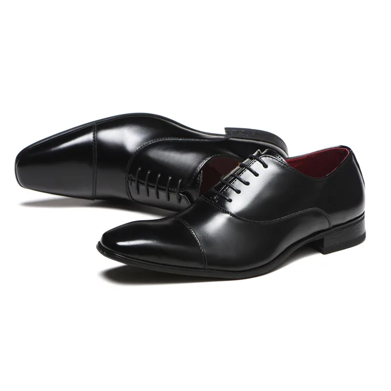 Новые кожаные Мужские туфли ручной работы офиса Бизнес на свадьбу цвет синий, черный; большие размеры; Эксклюзивная тесьма; на шнуровке; классические туфли-оксфорды Для мужчин обувь кожаный