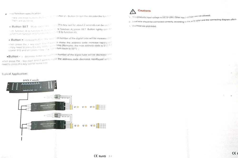 4 канала DMX512 светодиодный RGBW Декодер контроллер, DC12-24V RGB dmx512 драйвер сигнала 4 канала * 4A для Светодиодные ленты свет Бесплатная доставка