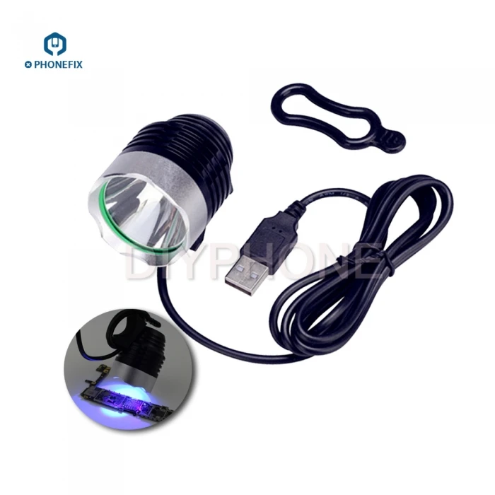 

5V USB Ultra Violet Light Lamp Shadowless UV glue Curing LED light for Refurbish LCD Screen Mobile phone PCB Soldering Repair