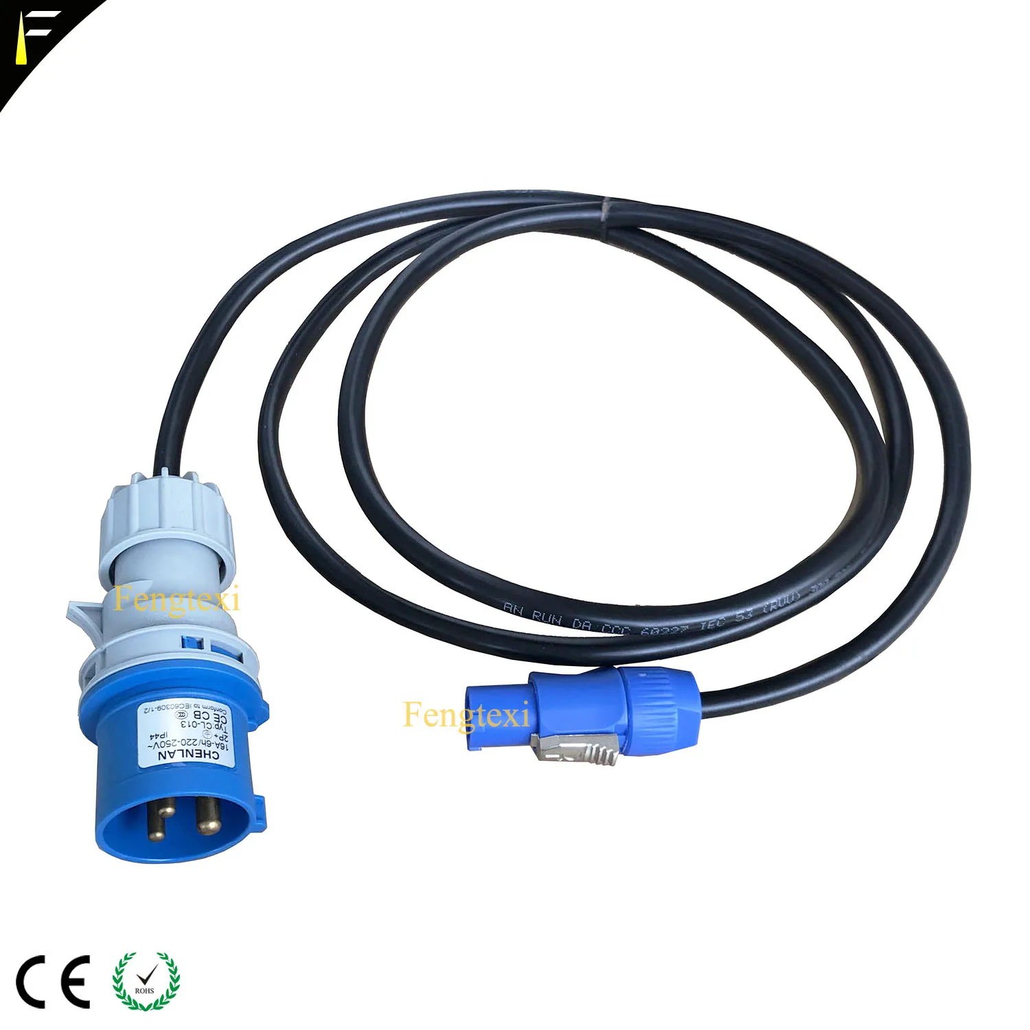 4 шт./лот силовой кабель для сцены 16 А CEE Blue Male IP44 штепсельная вилка питания с
