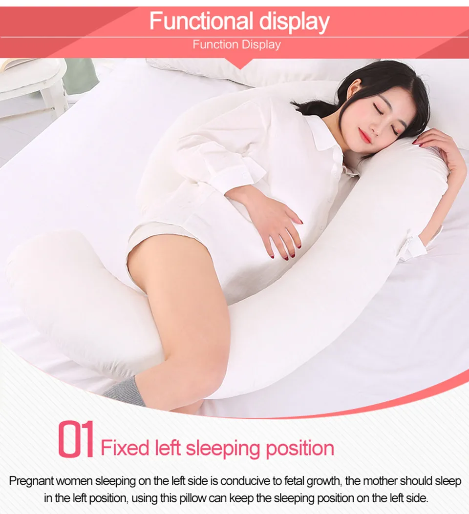 Sleeping Support Pillow For Pregnant Women Body Comfort G Shape Pregnancy Pillow Full Body Maternity Pillow With Pillowcase_07_