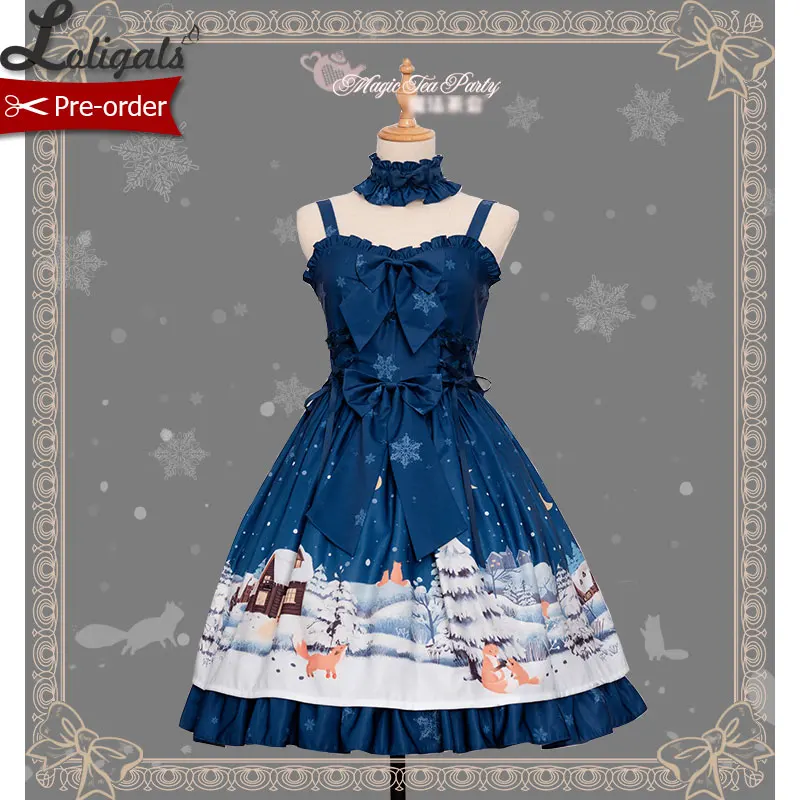 

Little Fox Buying Gloves ~ Sweet Lolita dress Daily Sleeveless Dress by Magic Tea Party ~ Pre-order