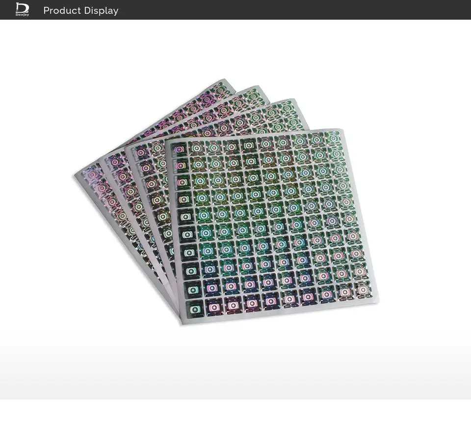 Оригинальные 3D голографические наклейки лучшая качественная этикетка наклейки 15x15 мм квадратные 1000 шт в партии
