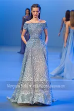 2016 Elie Saab Design Abendkleid Luxus Perlen Hand Nähen Kleider Cocktail Party Heißer Verkauf Robe De Soiree MY1020-04