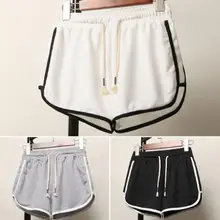 Летние женские спортивные шорты, модные корейские свободные короткие штаны с высокой талией, повседневные широкие Короткие штаны размера плюс S-XXXL, штаны