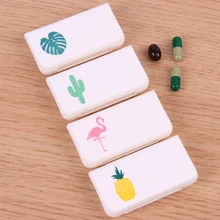 Portable Mini Pill Case Medicine Boxes 3 Grids Travel Home Medical Drugs Tablet Empty Container Home Holder Cases