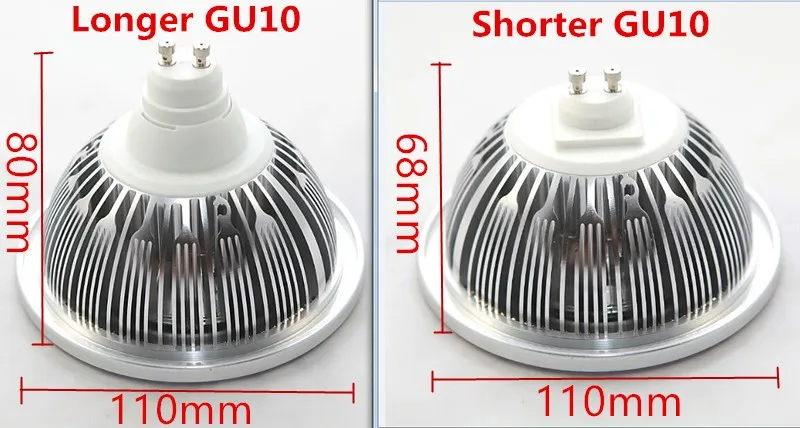 15 Вт COB затемнения GU10 G53 база AR111 QR111 ES111 светодиодный AR111 лампа AC85-265V DC12V светодиодный потолочный светильник Светодиодный точечный светильник