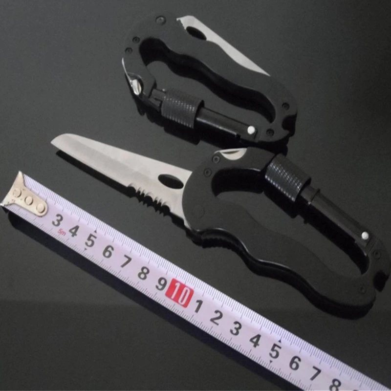 Karambit 5 в 1 открытый карабин выживания многофункциональный походный складной нож отвертка алюминиевый сплав альпинистские ножи