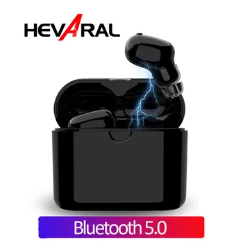 

Hevaral TWS Bluetooth 5.0 Earphone 3D Stereo Sound True Wireless Earphones with Charging Case Handsfree Calling HD Microphone
