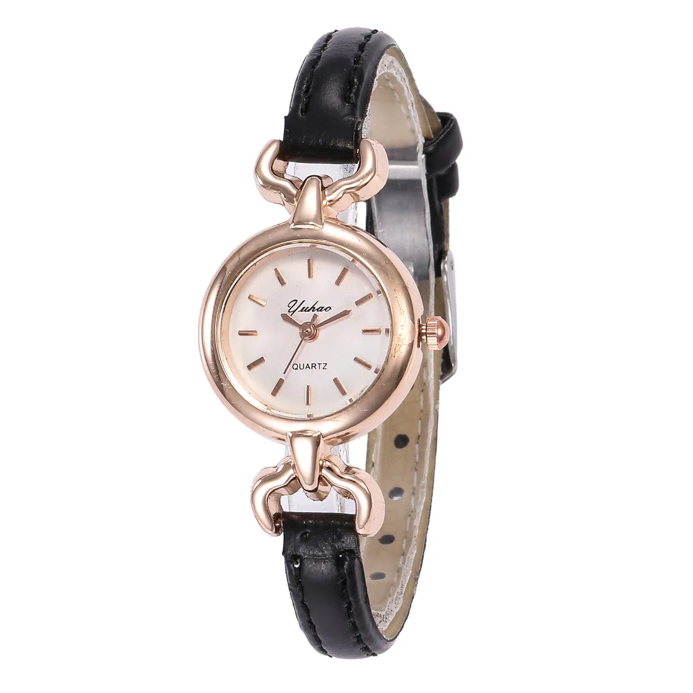 Женские часы, высокое качество, маленький циферблат, кожа, часы, розовое золото, Женские кварцевые наручные часы, Hodinky Montre Femme Reloj Mujer