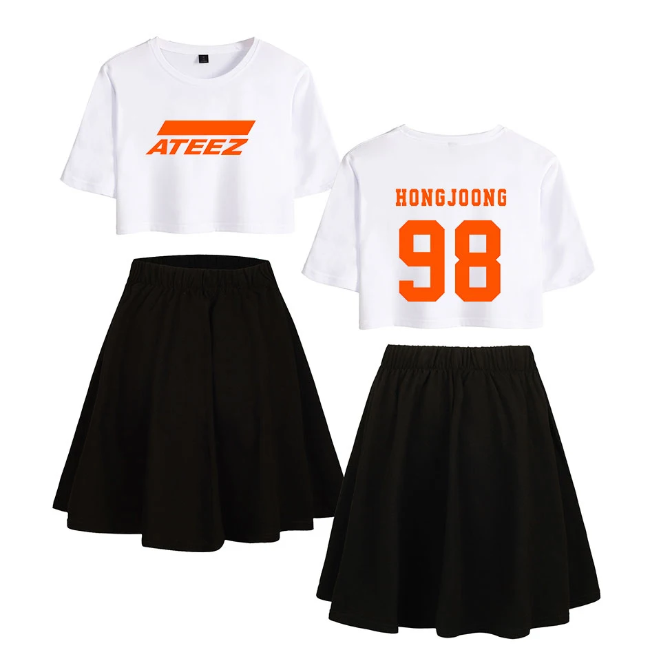

ATEEZ Gym Clothing 100% Cotton High Quality Short Sleeve and Shorts/skirts Hongjoong Seonghwa Yunho Yeosang San Mingi Wooyoung