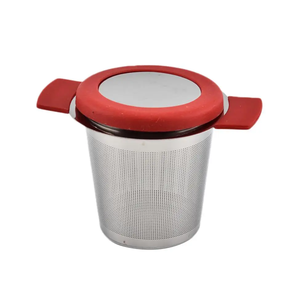 304 Stainless Steel Silica Gel Double Handle Fine Hole Tea Filter Net