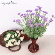 Искусственный подсолнечник, Континентальный подсолнечник, сушеная Хризантема, домашний магазин, Декор, фурнитура для выращивания цветов, настенный забор, Маргаритка