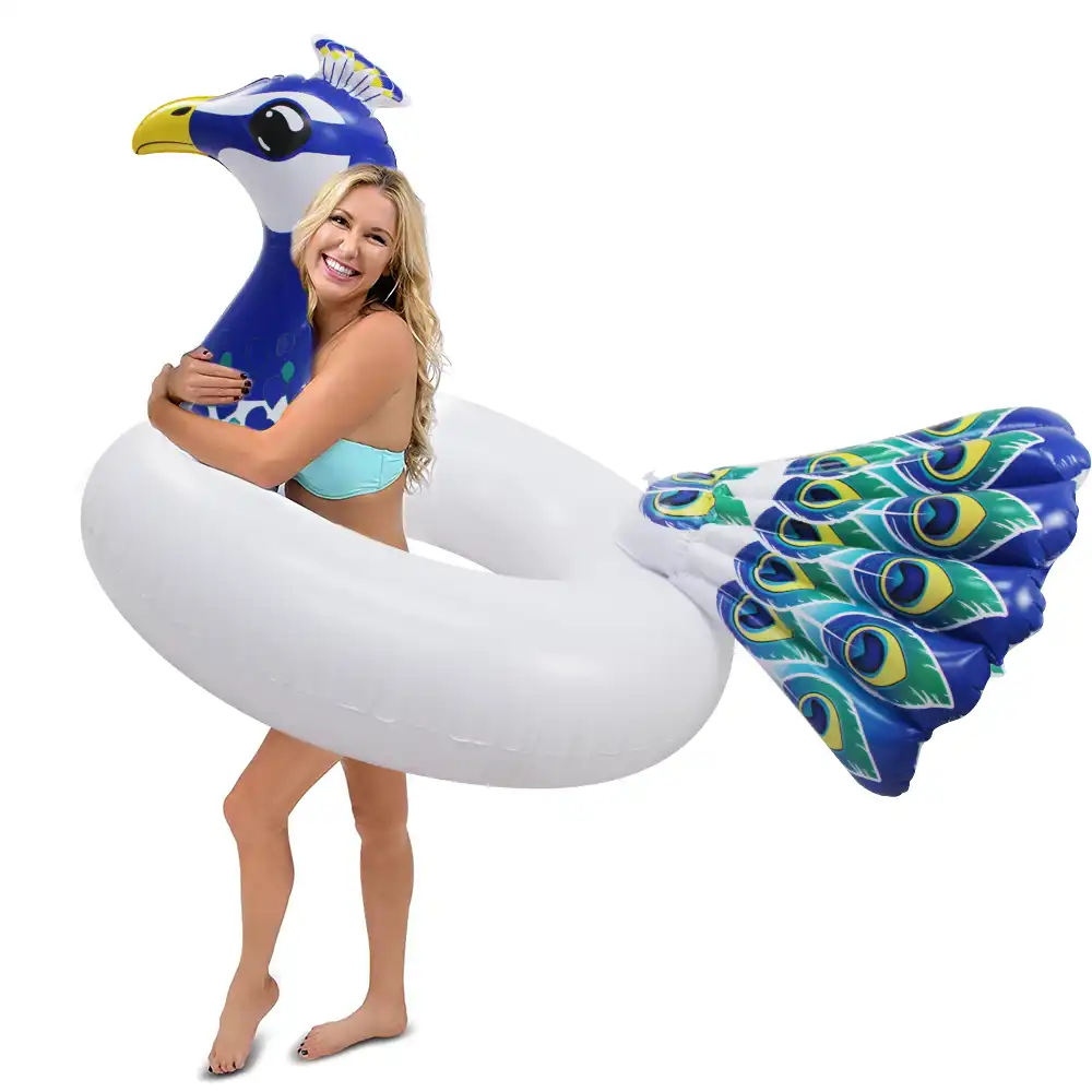 giant peacock pool float