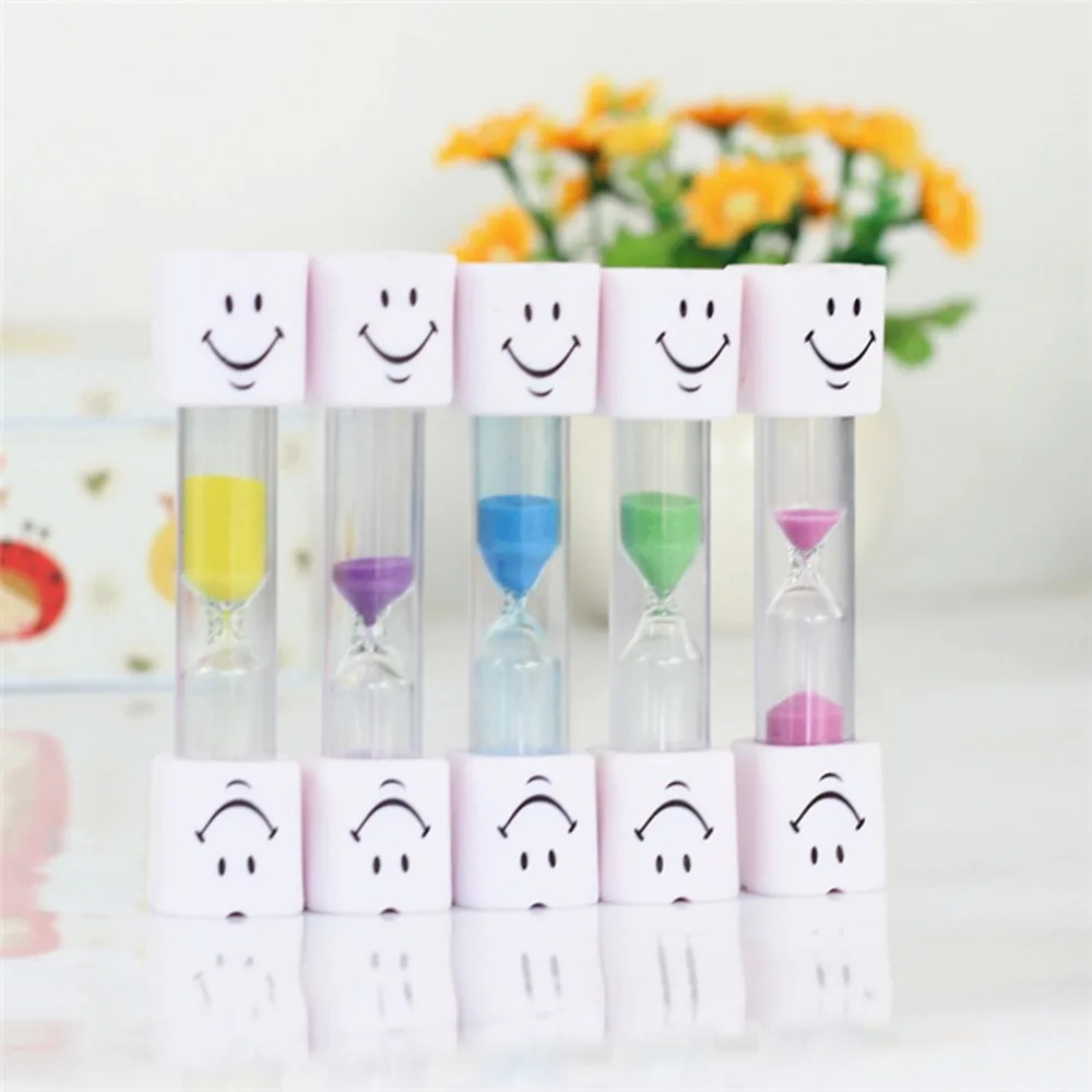 

New arrival Smile Face Sand Clock Timer Children 3 Minute Teeth Toothbrush Brushing Timer Mini Timer Smiling Face Hourglass