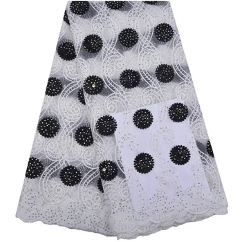 

2018 New Arrivals High Quality Nigerian Embroidery Milk Silk Lace French African Lace Fabric For Party Dresses 5 Yards/Lot 1256