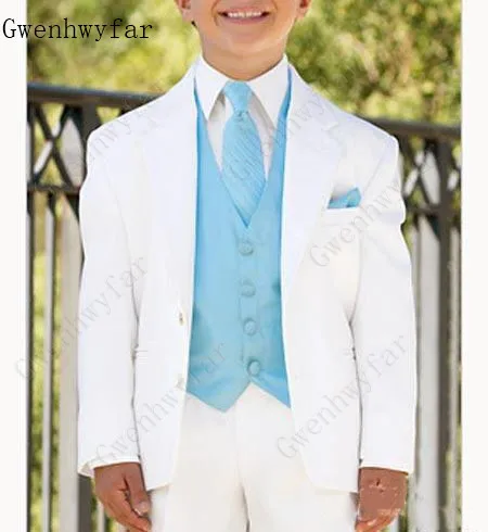 White-Boy-s-Formal-Wear-Suits-For-Boy-Jacket-Pants-bowTie-Vest-Notch-Lapel-Baby-Kids (2)