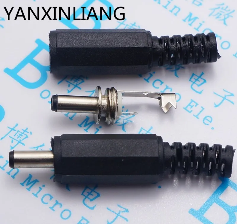 

10Pcs DC Plug Male Electrical Socket Outlet DC Outlet 3.5X1.35MM 3.5*1.35 3.5*1.3