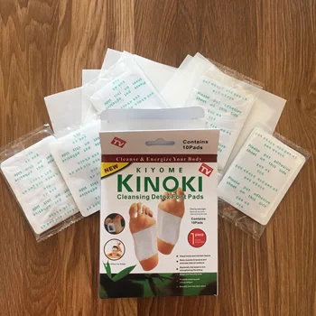 

Kinoki 10pcs Pads+10pcs Adhesive Detox Foot Pads Patches with Retail Box Adhesive Detox Foot Patches Improve Sleep Slimming