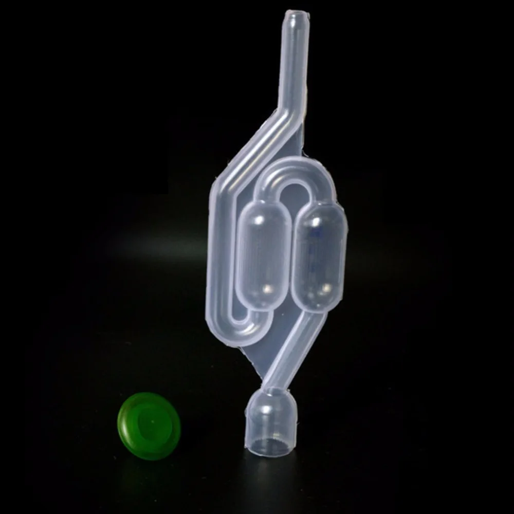 New Homebrew Air Lock Bubble Grommet One-way Exhaust Water Seal Valve With Cork Beer Wine Making With Stopper