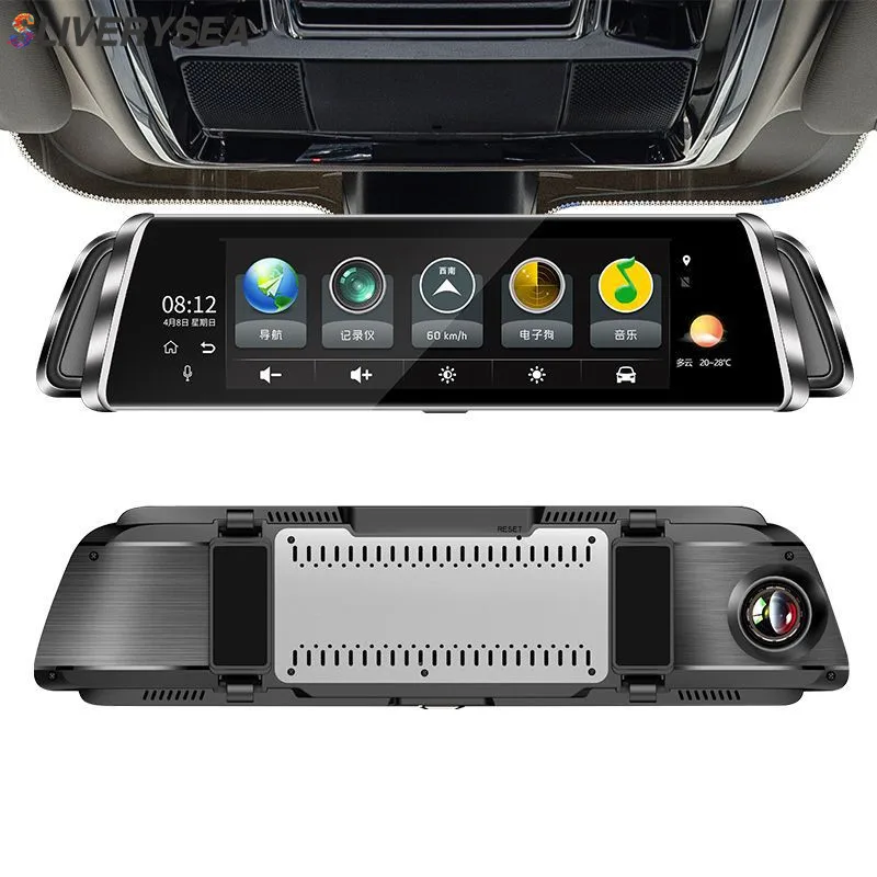 

SLIVERYSEA 9.35" IPS Touch Screen 4G Bluetooth Android Car Camera HD 1080P Rear View Mirror DVR Drive Recorder ADAS G-Sensor WDR