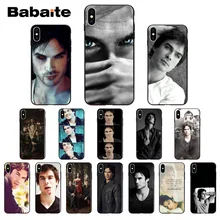Babaite Дневники вампира Йен сомерхалдер силиконовый мягкий ТПУ чехол для телефона для iPhone 8 7 6 6S Plus 5 5S SE XR X XS MAX