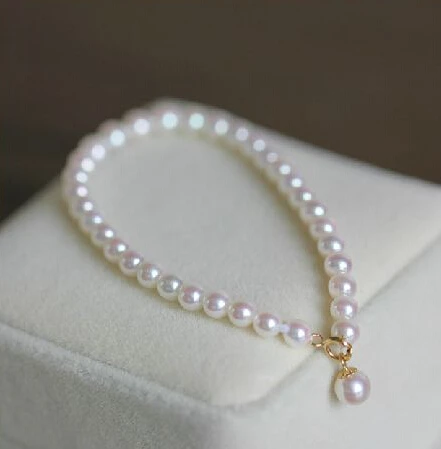 

ZCD 417+++The new Nanyang natural mother of pearl bracelet round white light 5-6mm