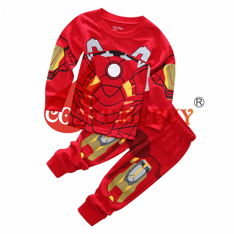 Пижама «Супермен», «Трансформеры», «Человек-паук», «Марио», «Вуди» Детская одежда для маленьких мальчиков и девочек детский комплект одежды для сна с длинными рукавами - Цвет: 3