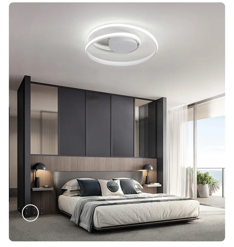 Современные светодиодный фонарик для дома круглый Plafonnier гостиная спальня светодиодный потолочный светильник творческий дом освещение