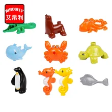 Classic Animal Ocean Zoo Big Building Blocks Child Kids Toys DIY Set Bricks toys for children