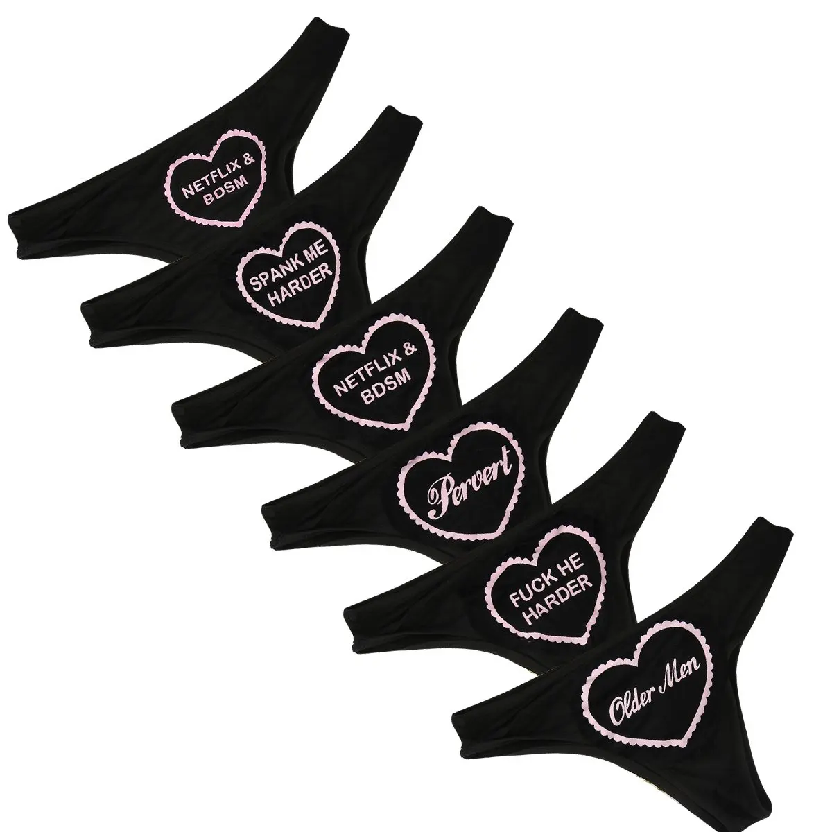 Mustad stringid erinevate kirjadega Mustad stringid erinevate kirjadega