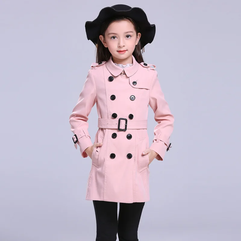 

HSSCZL 2019 New girl coat jackets brand Spring Autumn Children's Wear Girls Windbreaker Large Girl's Jacket outerwear kids 6-14Y