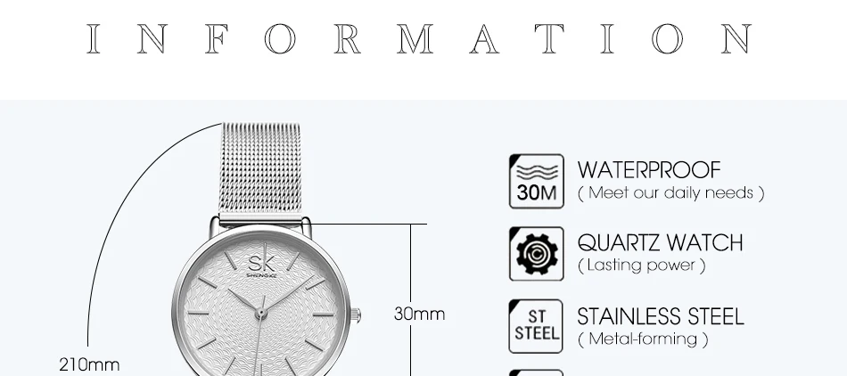 Топ люксовый бренд SK Shengke супер тонкие серебряные сетчатые женские часы из нержавеющей стали повседневные женские наручные часы женские Relogio Feminino