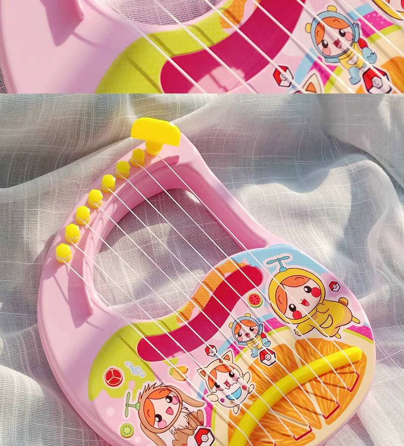 Мини-арфа инструмент погремушка для детей Образование гитара ребенок мальчик игрушка ребенок 0-12 кровать колокольчик Мобильная кроватка