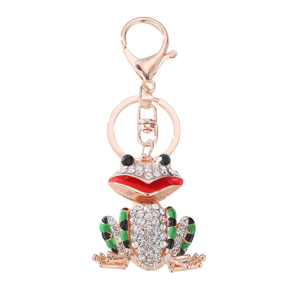 

Frog Keychain Keyring Trinket Crystal Charm Pendant Keychain Car Bag Pendant Keychain Key Ring chaveiro Jewelry New