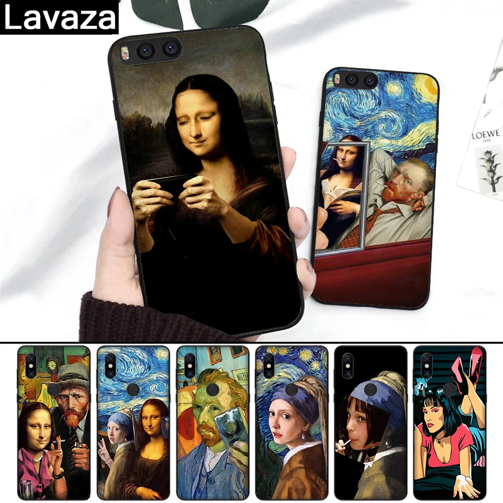 

Lavaza Van Gogh Mona Lisa Funny Art Girl Silicone Case for Xiaomi Redmi 4A 4X 5A S2 5 Plus 6 6A Note 4 Pro 7 8 k20 Prime Go