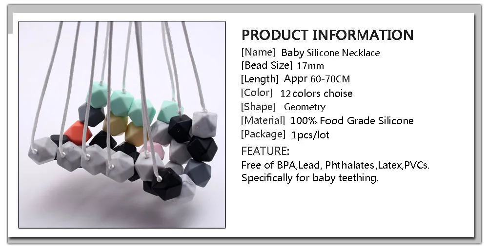MHS. SUN 1 шт Силиконовое ожерелье для прорезывания зубов с жевательными бусинами для детских прорезывателей BPA бесплатно ожерелье для мам и кормящих младенцев игрушка для младенцев