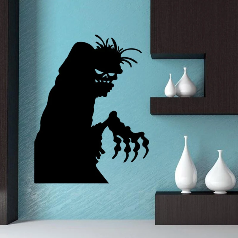 high quality 3d halloween decoration waterproof pvc black horro devil wall stickers home decor props supplies for sitting room - High End Halloween Decorations high quality 3d halloween decoration waterproof pvc black horro devil wall stickers home decor props supplies for sitting room - High End Halloween Decorations