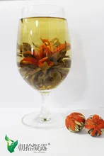 8 unids, las bolas de té florecientes de la flor del Lirio, el arte chino del té, hecho a mano té de la flor